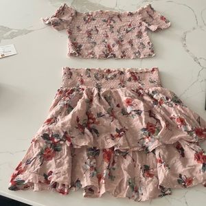 Matching skirt and top set